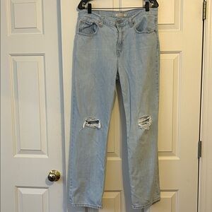 Levi's Light Blue Straight Leg Jeans